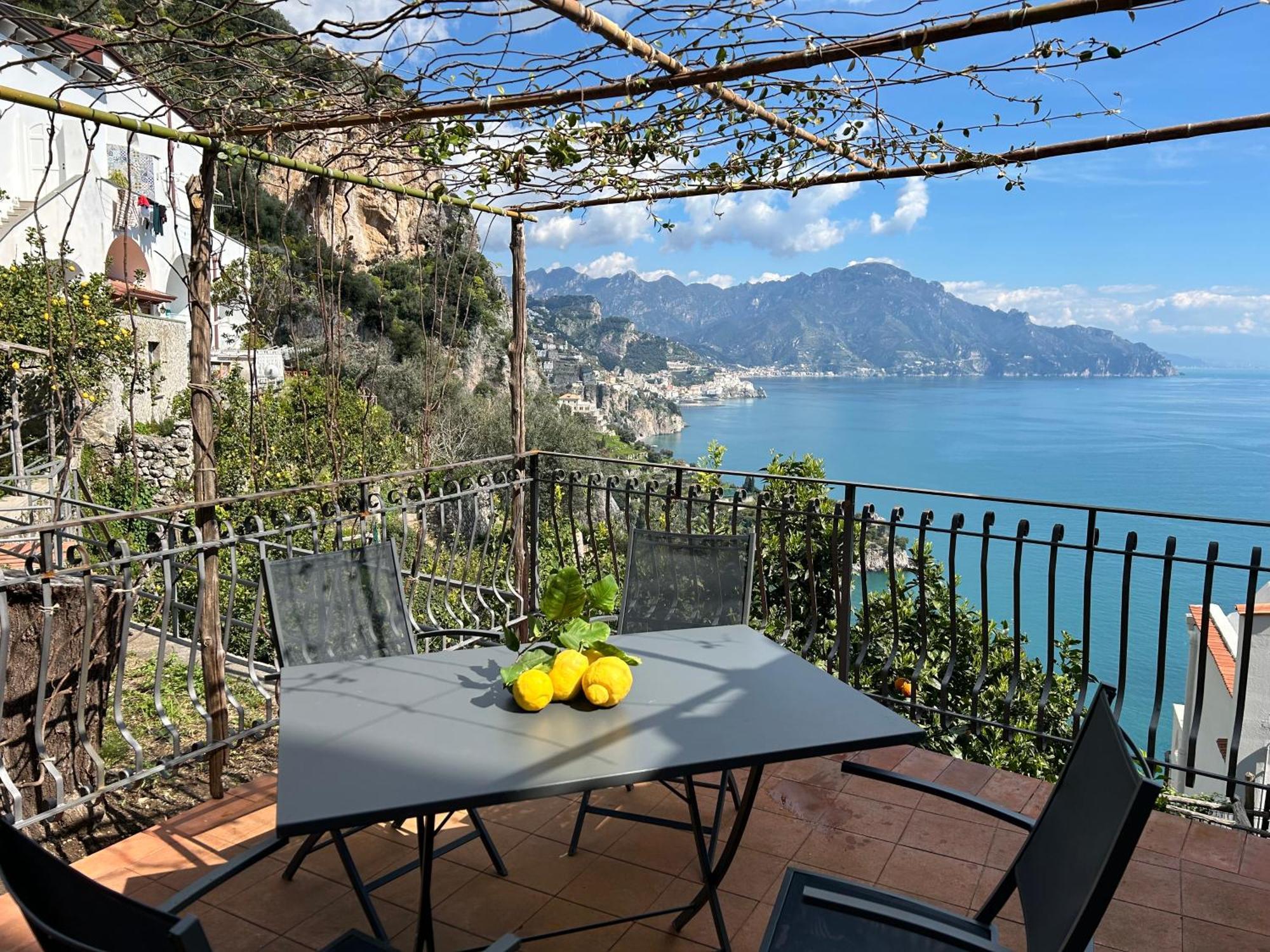 콩카데이마리니 Amalfi 51 Con Vista Mare, Giardino E Terrazze 빌라 외부 사진